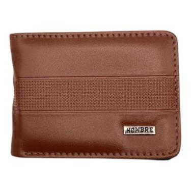 Imagem de Carteira Masculina material vegano Carimbo Quadriculado RFID Zíper Moe