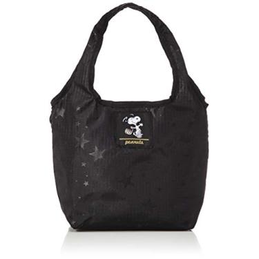Imagem de Siffler(シフレ) Bolsa ecológica dobrável Snoopy ECO0119, tamanho P, PN27 Star Black