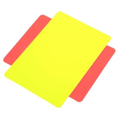 Imagem de Cartões Vermelhos e Amarelos PVC Premium, Ferramenta de árbitro Difícil para Partidas de Futebol, Fácil de Transportar e Usar, Equipamentos Práticos de árbitros, Adequados para