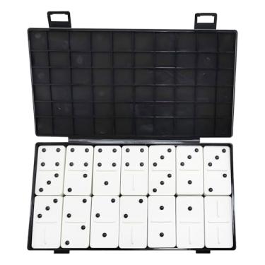 Imagem de Dominoes Set for Blind,Portable Double 6 Dominoes Game Set with 28 Tiles,Tactile Sturdy Double-Six Dominoes Game with Raised Dots for Weak Sight & Visual Impaired & Vision Disorder