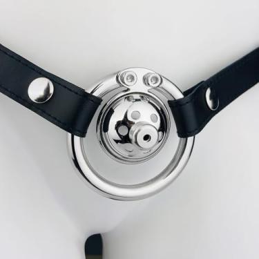 Imagem de Gaiola plana invertida de aço inoxidável com 1 cinto de exercício fixo anti-desalojamento (55 mm + conduíte de metal)