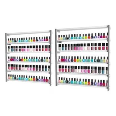 Imagem de Nicho Expositor de Esmaltes Manicure Salão de Beleza Modelo Industrial