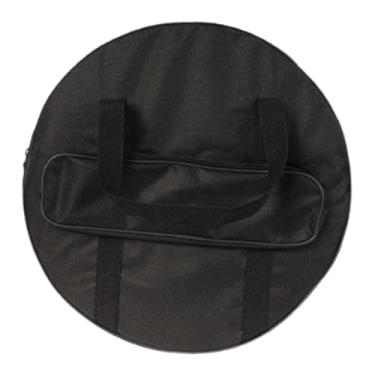 Imagem de TTETTZ Bolsa de show de pratos com alça de transporte Instrumentos de percussão Acessórios Bolsa de gongo Caixa de transporte para estágio de desempenho, 35cmx55cm