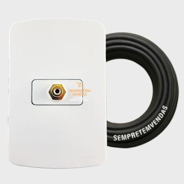 Imagem de Painel de Parede Vídeo Composto e Cabo de Áudio 3 Metros