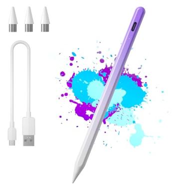 Imagem de Caneta Stylus ativa universal de 1,45 mm, alta precisão e ponto de sensibilidade, compatível com celular, iPad Pro, iPad Air, tablets, tela sensível ao toque, para iOS e Android, caneta capacitiva