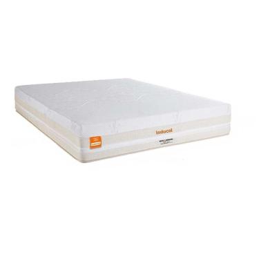Imagem de Colchão Casal Inducol Mola Ensacada New London 30x138x188cm Bege-branco