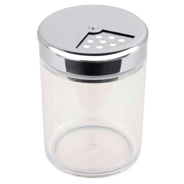 Imagem de Queijeira Com Tampa Forma Em Vidro E Inox 160 Ml Inox E Transparente