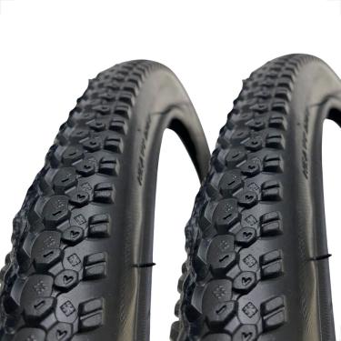 Imagem de Par Pneu Bike Bicicleta Mtb Shiver Rocky Aro 26 x 1.95 Tipo Scorpion Balão banda leve