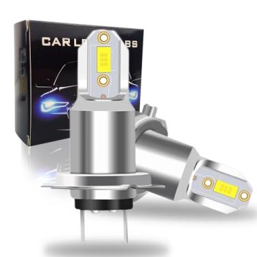 Imagem de Atokrtact Lâmpadas De Led H7 Para Faróis Neblina, Xenon Branco 6500K, Iluminação 360 Graus, 12000 Lúmens, 80 W, 350% Superbrilhante Que Halogênio, Plug And Play Carros, Caminhões E Suvs (Pacote Com