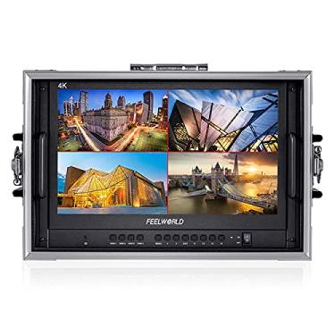 Imagem de FEELWORLD Monitor Atem156-Co Quad-Split De 15,6" Com Suporte Para Transmissão Vídeo 4 Entradas/Saídas Hdmi Comutadores