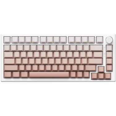 Imagem de Hyekit Teclado Gamer A75 Com Gatilho Rápido - Interruptor Magnético De Efeito Hall 75%, Atuação Ajustável, Macro Teclas, Rgb, Vedação, Hot Swap, Teclas Impressas Gradiente Lateral, Para Win/Mac, Bra