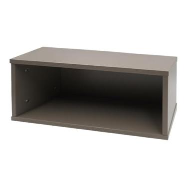 Imagem de AFXGUSD Suporte de Mídia de Madeira para DVDs, Solução de Armazenamento Empilhável para Escritório E Casa, Cinza