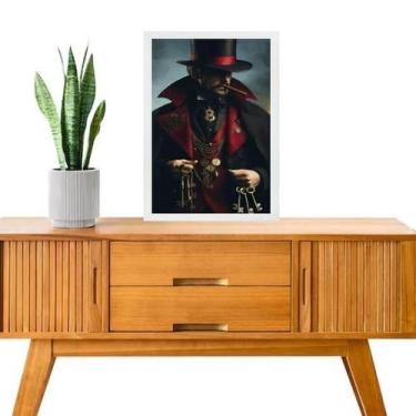 Imagem de Quadro Decorativo Exu 7 Chaves 33X24Cm - Quadros On-Line