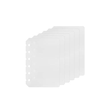 Imagem de Divisor de fichário de plástico A7, 6 furos, à prova d'água, 6 furos, divisor, para organizador pessoal (divisor, A7)