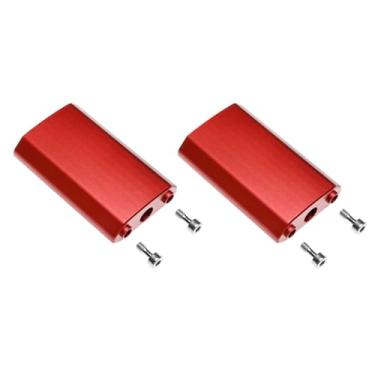 Imagem de Alvin's Cables Extensor de eixo de inclinação de 6 cm para suspensão DJI Ronin 2, bloco de 60 mm para aumentar a altura do eixo inclinado para câmeras mais altas, um conjunto vermelho-A0129