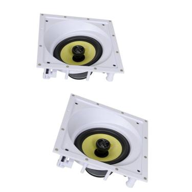 Imagem de Kit 2 Caixas de Som Acústicas Quadradas Anguladas de Embutir Arandela JBL CI Plus 6SA 160w Rms - Branca