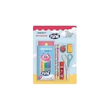 Imagem de Kit Escolar Fini Completo Leonora 7 itens - Leo e Leo