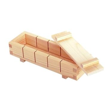 Imagem de IPPINKA Prensa de sushi de madeira, fabricante Oshizushi, feita de Hinoki (Cipreste Japonês), Feito no Japão, 20 cm