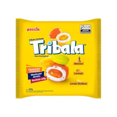 Imagem de 1 Pacote de bala TRIBALA 500g - Escolha o sabor (500g, ABACAXI, LARANJA E LIMÃO)