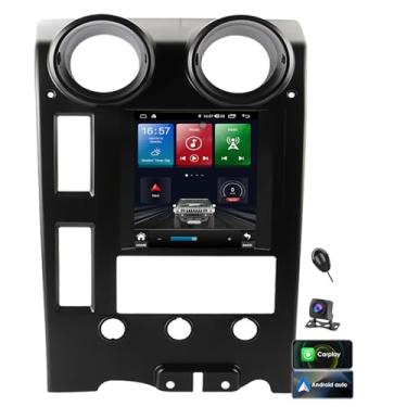 Imagem de Para Hummer H2 2004-2009 Android 14 Rádio Tesla Estilo 9,7 polegadas IPS Touch Screen Stereo com Bluetooth 5.0 4G WiFi Carplay/Android Auto GPS Navegação GPS Car Multimedia Player com câmera de visão