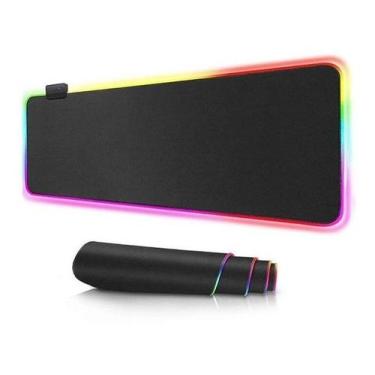 Imagem de Mousepad Gamer Grande Com Led RGB 7 cores 80x30cm - Exbom