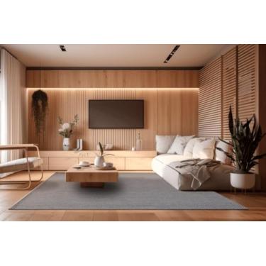 Imagem de Mega Tapete para sala Quadrado Artesanal Look Lirio-a 215x215 cm