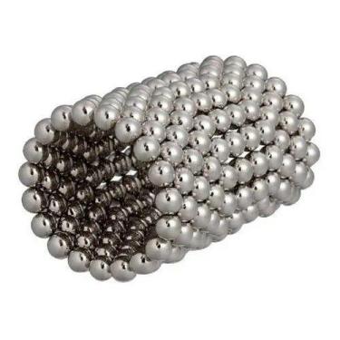 Imagem de Neocube Cubo Magnético 216 Esferas Prateado Imã Neodímio 3mm - MINYMIX