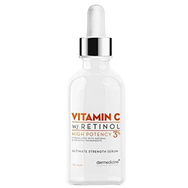 Imagem de Vitamin C High Potency 3% Retinol Anti-Ageing Serum for Face Pharmaceutical Grade Quality Helps Smooth Fine Lines & Wrinkles, Brightens & Improves Skin Tone for Younger Skin 1 fl oz / 30 ml