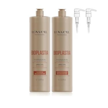 Imagem de Kit Bioplastia Reconstrução Dos Fios Shampoo + Condicionador 1 Litro Lowell