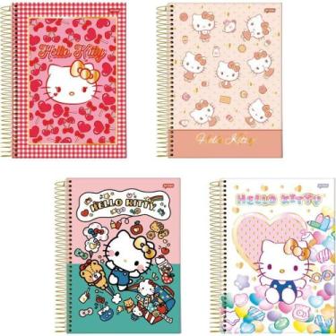 Imagem de Caderno 01X1 Capa Dura Hello KITTY 80FLS PCT com 04 - Jandaia