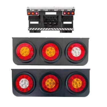 Imagem de Par Lanterna 45cm 12/24V - 02 Laranja / 01 Branco - KLXQTL-94 - KLX Qu