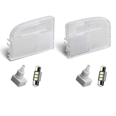 Imagem de HERCOO Kit de lente de cobertura de luz de cúpula de mapa de teto lâmpada de cúpula interna superior lâmpada LED compatível com Honda CR-V Odyssey Accord Pilot Ridgeline Element Insight