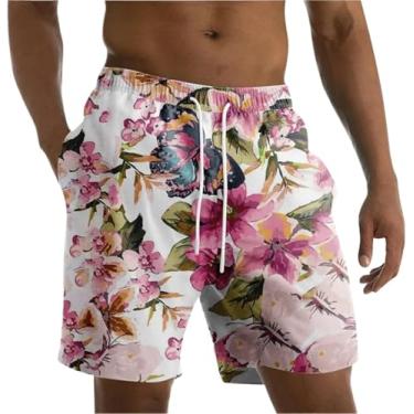 Imagem de Shorts De Natação Masculinos Flores Masculinas Cuecas De Praia Verão Tamanho Grande Roupa De Banho Masculina Shorts De Banho Casual Férias Troncos Para Natação Surf, Mix Color 02, 4XL