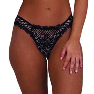 Imagem de Calcinha Renda Tanga Fio Dental Luxo Calcinhas Sexy de Renda - Sou Gat