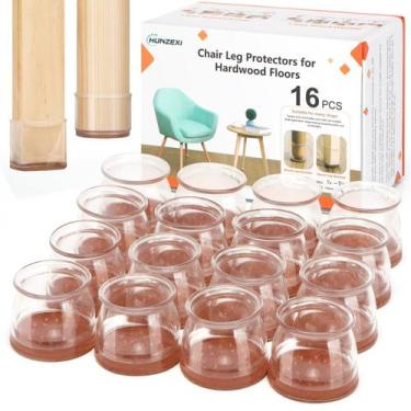 Imagem de Protetores de chão para pernas de cadeira CHUNZEXI Silicone, pacote co