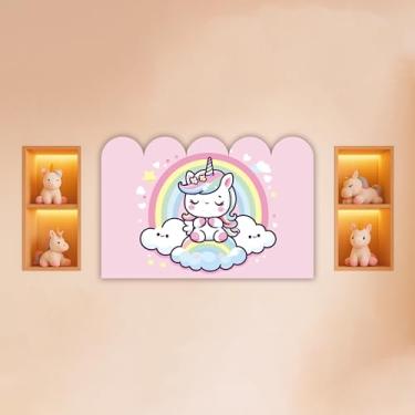Imagem de Cabeceira de Cama Decorativa Infantil para Quarto de Meninas - Tema Unicórnio (CabCerq-0030)