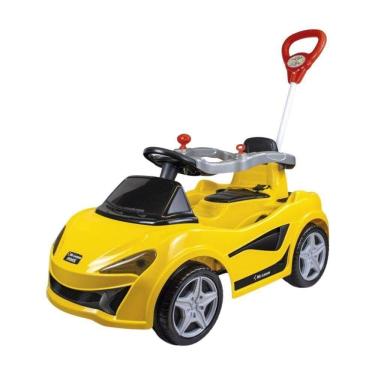 Imagem de Carrinho De Passeio Infantil Mc Laram Amarelo Alça Segurança