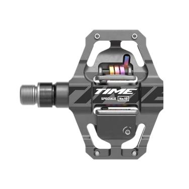 Imagem de Time Sport Pedals Speciale 10 Small com travas padrão ATAC, cinza escuro B1 - Conjunto de pedais de mountain bike de alto desempenho