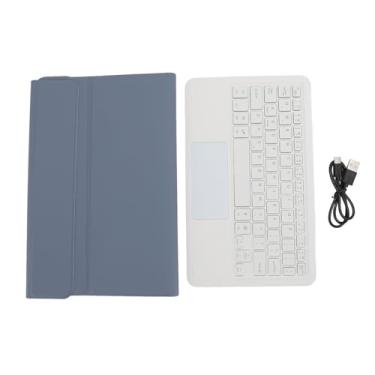 Imagem de Caixa de teclado para para Mi Pad 6 6 Pro 11 polegadas 2023 PU STAND TAPLE COM TECHADO DE BLUETOOTH sem fio removível magnético (Roxo)