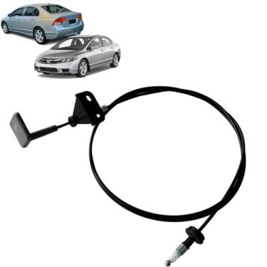 Imagem de Cabo de Aço Fechadura com Maçaneta Puxador Alavanca Abertura Capo Dianteiro Honda New Civic 2007 2008 2009 2010 2011