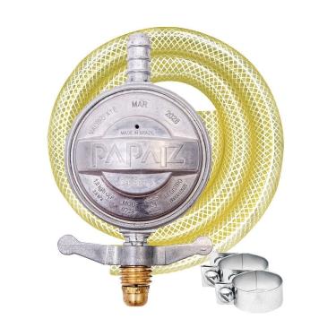 Imagem de Regulador de Gás 1Kg/h com Mangueira 1,25 cm - 904P2M1,25 - PAPAIZ