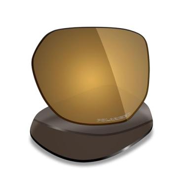 Imagem de Mryok Lentes de reposição polarizadas Plus para óculos de sol Oakley Latch Beta, HD Polarized, proteção UV, resistente a impactos e ajuste perfeito - Bronze dourado