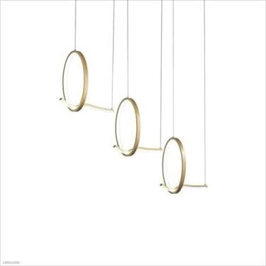 Imagem de Lustres, 64W Led Dimmistrip Luz Restaurante Luzes Modernas Personalidade Círculo Hangilights Norte Europa Liviroom Controle Remoto Lustre Luminária