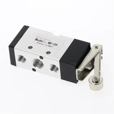 Imagem de Alavanca de rolo MV-09 MV-09 2 Posições 5 Way Scroll Wheel Válvula mecânica MV522R Saída de entrada de ar 1/10.2 cm Escape 1/20.3 cm 1PCS(MV-09)