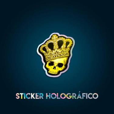 Imagem de Adesivo Crown Holográfico - Game Sticker