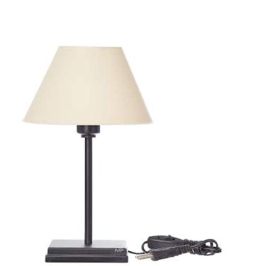 Imagem de Abajur Base Quadrada - Megaplast, Bege