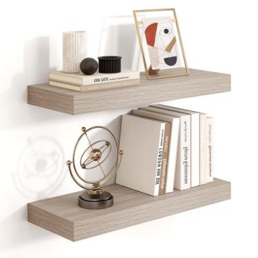 Imagem de Estante Heimlove flotante gris 40 cm, juego de 2, profundidad 17 cm