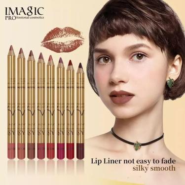 Imagem de Kit 8 Batons Fosco Imagic Impermeável de Longa Duração ElaShopp