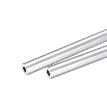 Imagem de 6063 Tubo redondo de alumínio 6 mm OD 3 mm diâmetro interno 250 mm tubo tubo de comprimento 2 peças