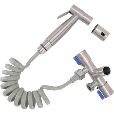 Imagem de Ducha Higiênica Duas Saídas De 1/2 Mm Aço Inox Com Registro